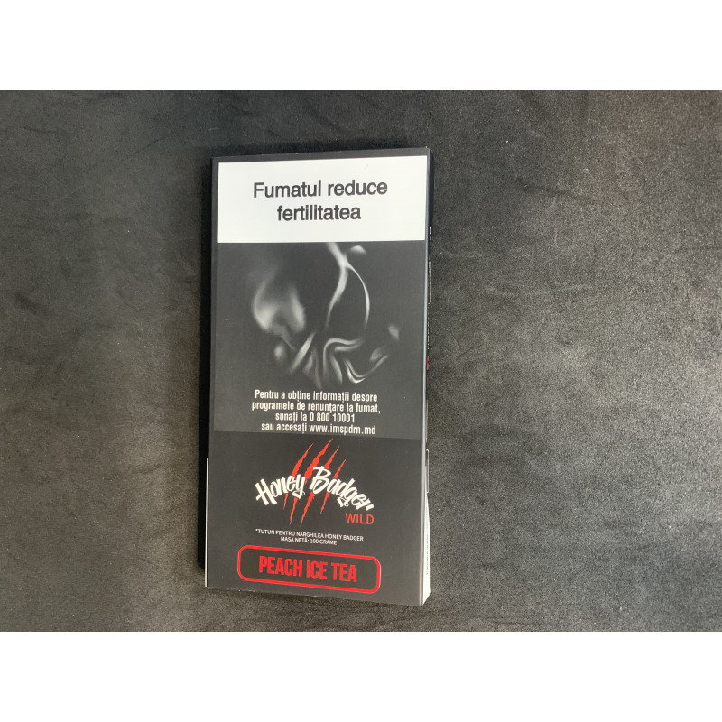 ТАБАК HONEY BADGER WILD ПЕРСИКОВЫЙ ЧАЙ ЛЁД 100 ГР
