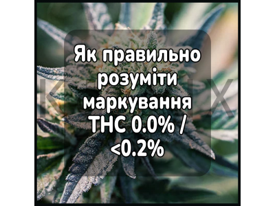 Як правильно розуміти маркування THC 0.0% / <0.2%