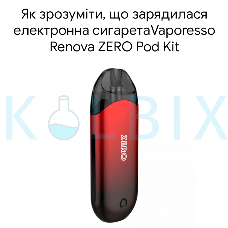 Как понять что зарядилась электронная сигаретаVaporesso Renova ZERO Pod Kit