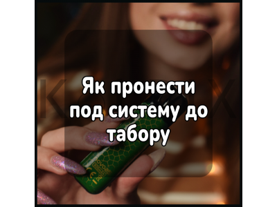 Як пронести под систему до табору