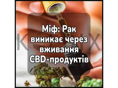 Миф: Рак возникает из-за употребления CBD-продуктов