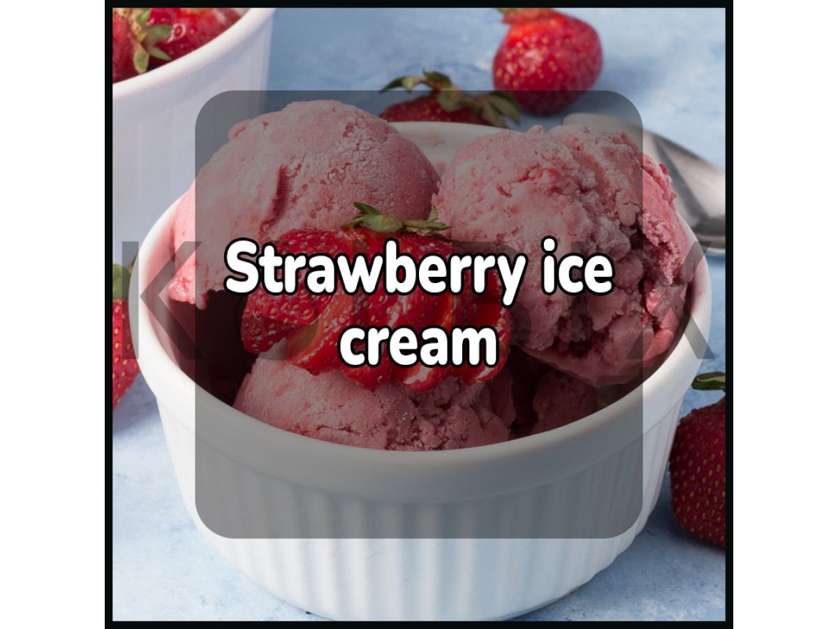 Strawberry ice cream