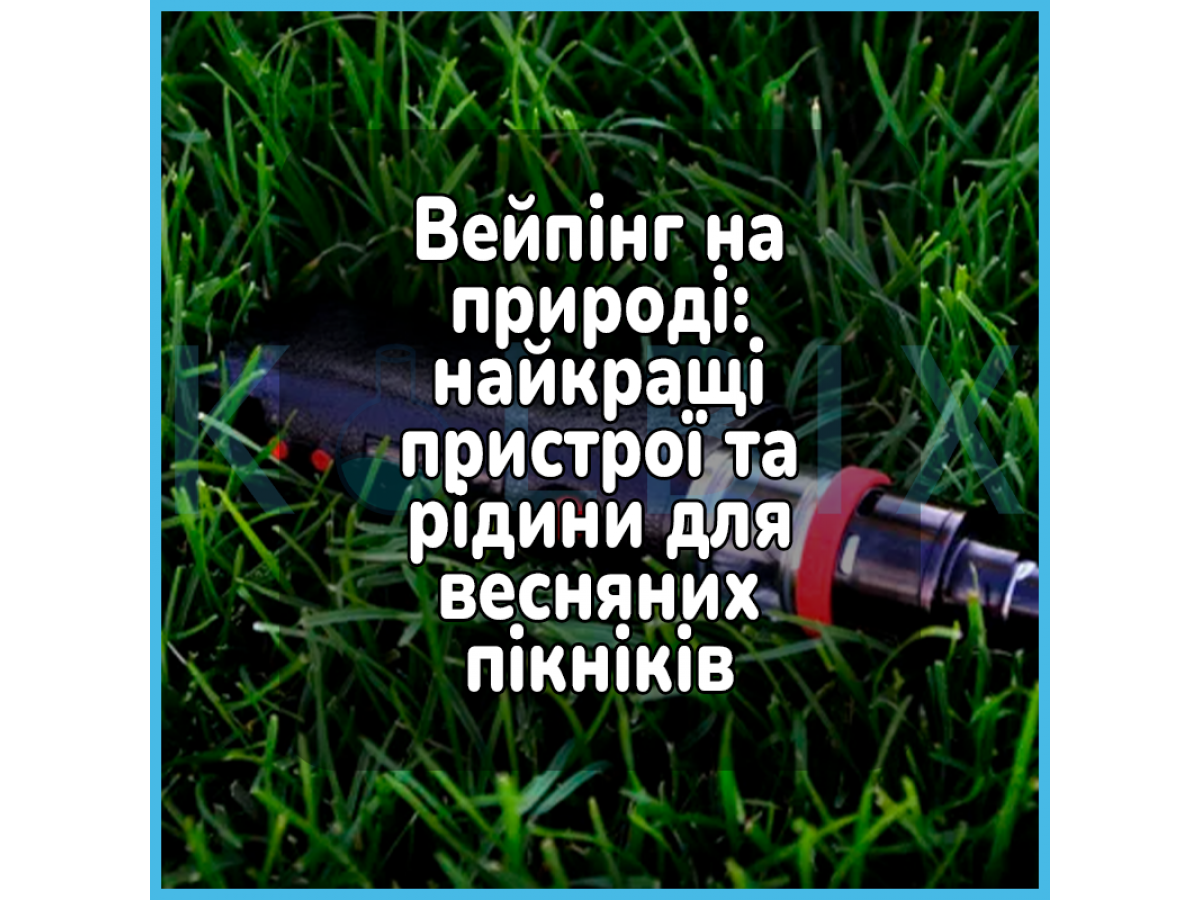 Вейпінг на природі: найкращі пристрої та рідини для весняних пікніків