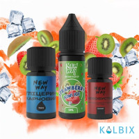 Набор для самозамеса New Way Ice 15 мл 65 мг со вкусом киви и клубники с холодком