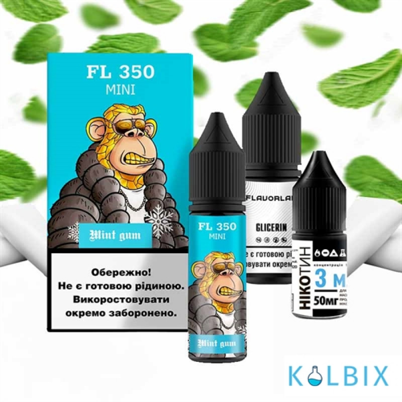 Набор для самозамеса FL350 Mini 15 мл 50 мг со вкусом мятной жвачки
