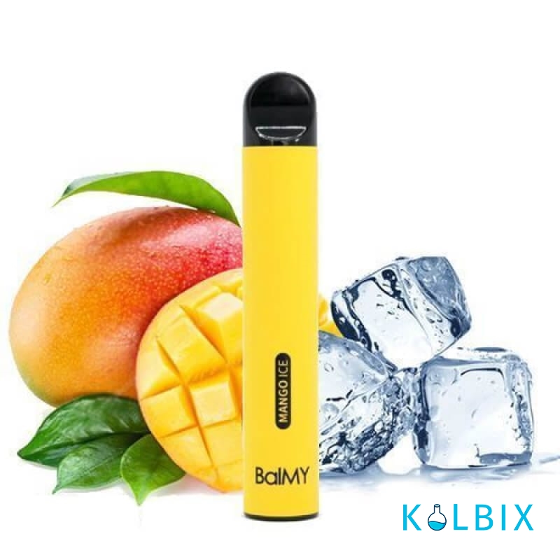 ОДНОРАЗОВАЯ POD-СИСТЕМА BALMY DISPOSABLE POD DEVICE 50 МГ MANGO ICE ( ORIGINAL ) НА 500 ЗАТЯЖЕК СО ВКУСОМ МАНГО