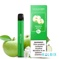 ОДНОРАЗОВАЯ POD-СИСТЕМА VAPORLAX - DOUBLE APPLE ( ORIGINAL ) НА 800 ЗАТЯЖЕК СО ВКУСОМ ЯБЛОКА