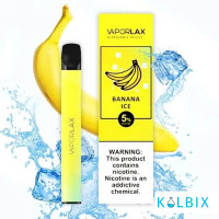 ОДНОРАЗОВАЯ POD-СИСТЕМА VAPORLAX - BANANA ICE ( ORIGINAL ) НА 800 ЗАТЯЖЕК СО ВКУСОМ БАНАНА