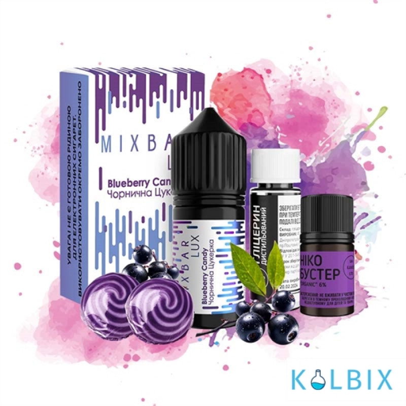 Набір для самозамішування Mix Bar Lux 30 мл 65 мг - зі смаком цукерки з чорниці