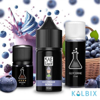Набор для самозамеса Kaif Liquid 30 мл 25 мг со вкусом черничного мороженого