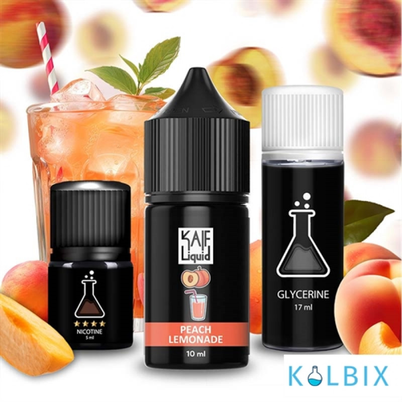 Набор для самозамеса Kaif Liquid 30 мл 25 мг со вкусом персикового лимонада