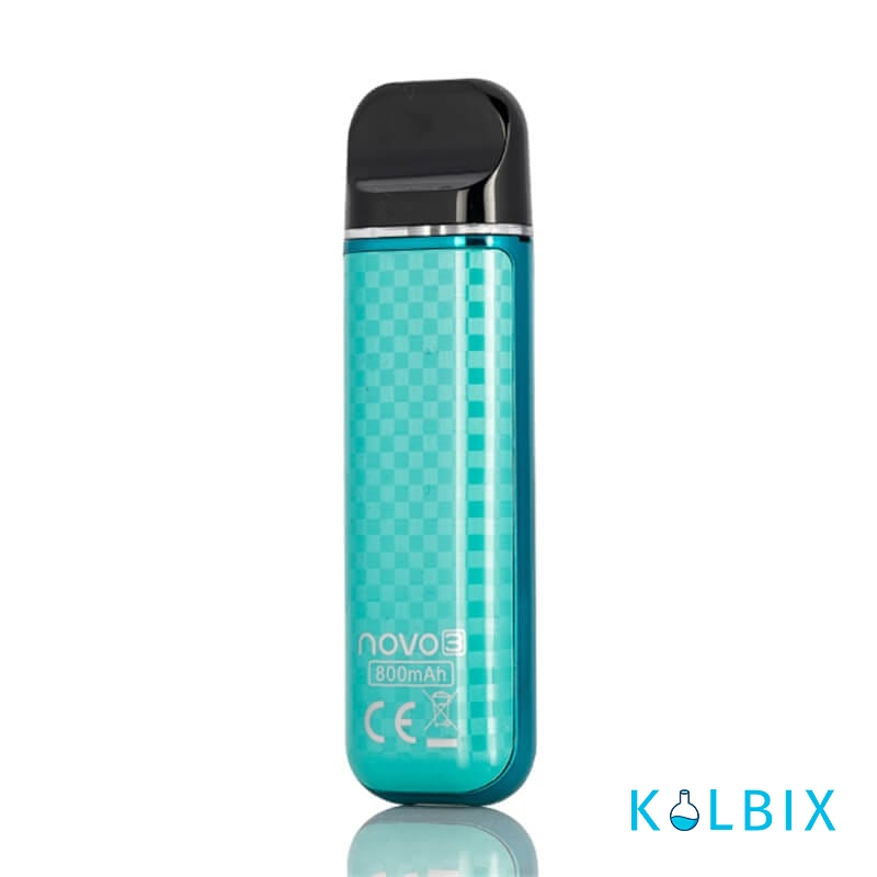 SMOK NOVO 3 POD SYSTEM KIT 25W 800MAH TIFFANY BLUE CARBON FIBER