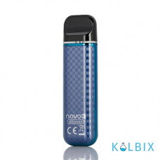 SMOK Novo 3 Pod System Kit 25W 800mAh в расцветке "Blue Carbon Fiber"