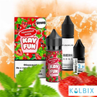 Набір для самозамісу Kayfun Strong 30 мл 50 мг зі смаком полуниці та м'яти