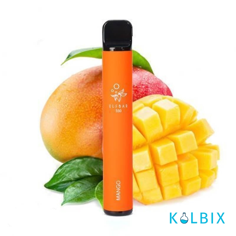 ОДНОРАЗОВА СИСТЕМА ELF BAR 550 DISPOSABLE POD DEVICE 50 МГ (MANGO) ЗІ СМАКОМ МАНГО