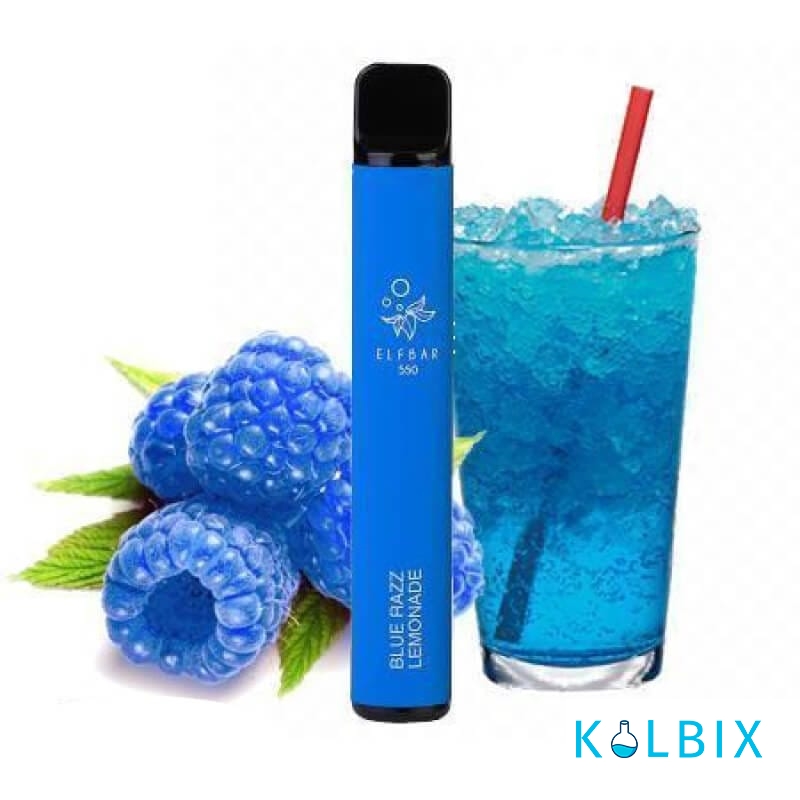 ОДНОРАЗОВАЯ POD-СИСТЕМА ELF BAR 550 DISPOSABLE POD DEVICE 50 МГ (BLUE RAZZ LEMONADE) СО ВКУСОМ ГОЛУБОЙ МАЛИНЫ