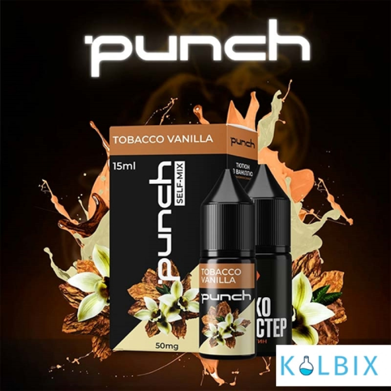Набор для самозамеса Punch 15 мл на солевом никотине со вкусом табака и ванили