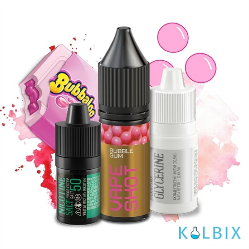 Набор для самозамеса Vape Shot 15 мл 50 мг со вкусом жвачки