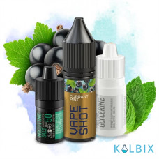 Набір для самозамісу Vape Shot 15 мл 50 мг зі смаком смородини та м'яти
