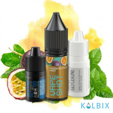 Набір для самозамісу Vape Shot 15 мл 65 мг зі смаком маракуї та м'яти