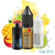 Набір для самозамісу Vape Shot 15мл 65мг зі смаком тропічних фруктів
