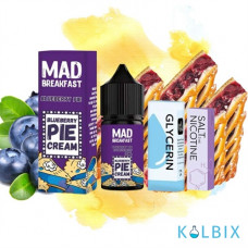 Набори для самозамішування Mad Breakfast 30 мл 50 мг - зі смаком чорничного пирога.