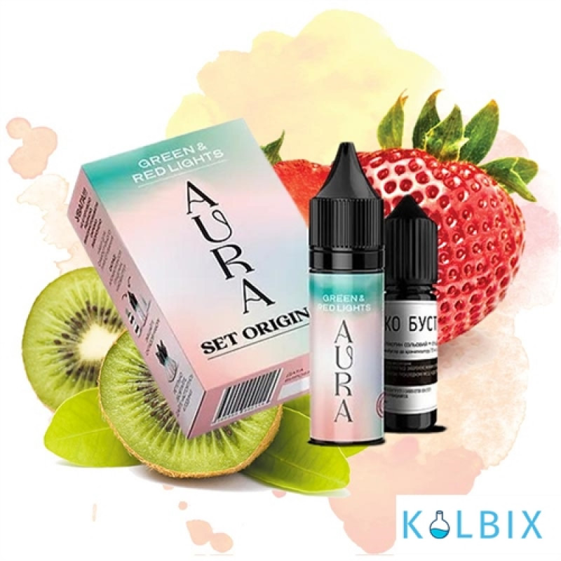 Набор для самозамеса Aura Original 15 мл 50 мг - с вкусом клубники с киви