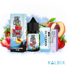 Набор для самозамеса Get High 30 мл 50 мг - со вкусом арбуза, персика, клубники со льдом.