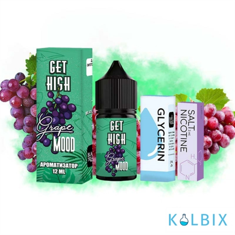 Набор для самозамеса Get High 30 мл 50 мг - со вкусом винограда.