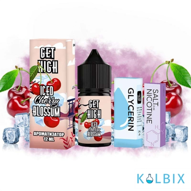 Набор для самозамеса Get High 30 мл 50 мг - со вкусом вишни с холодком.
