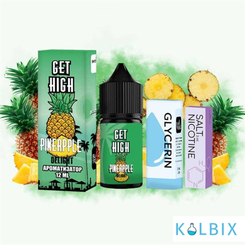 Набор для самозамеса Get High 30 мл 50 мг - со вкусом ананаса.