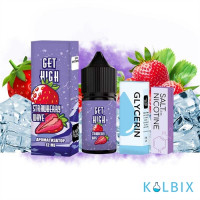 Набор для самозамеса Get High 30 мл 50 мг - со вкусом клубники с холодком.