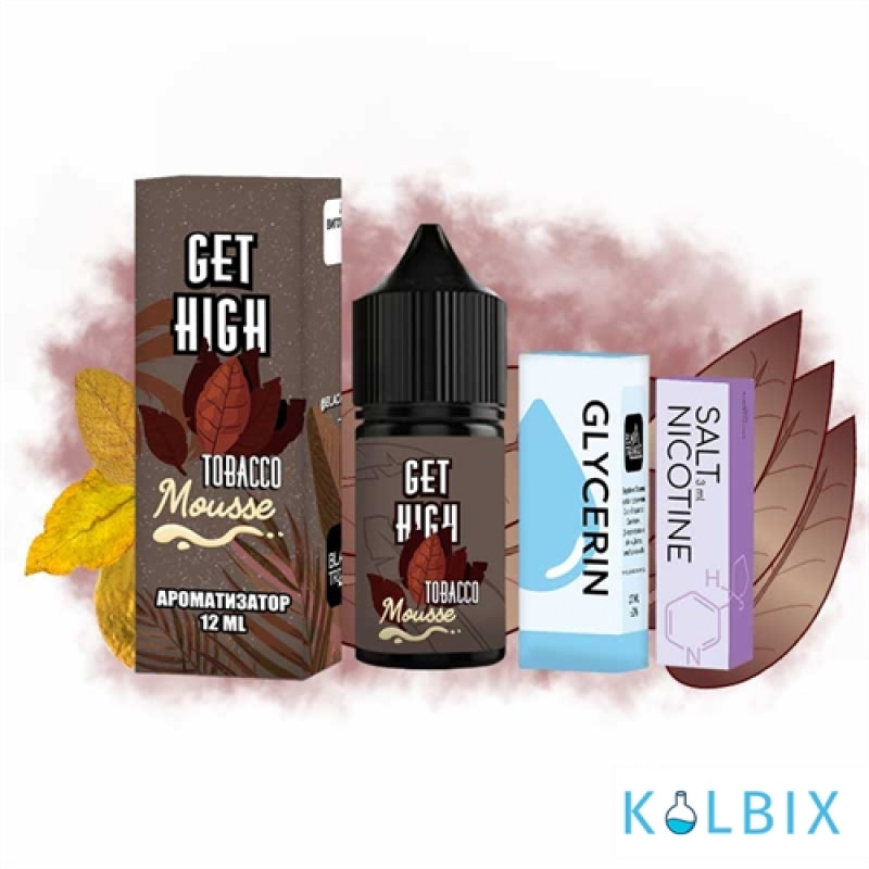 Набор для самозамеса Get High 30 мл 50 мг - со вкусом муса с табаком.