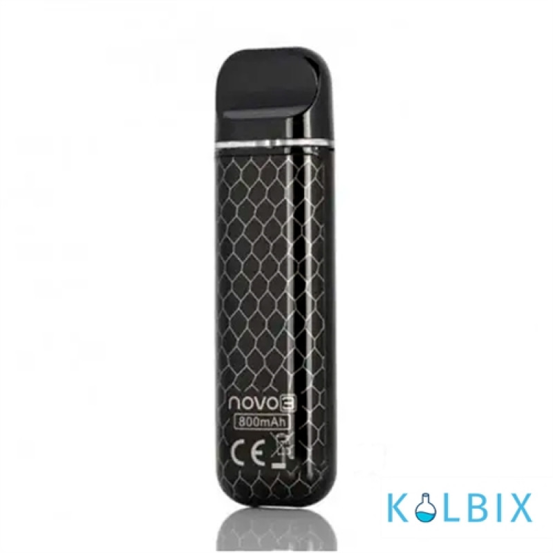 SMOK Novo 3 Pod System Kit 25W 800mAh в расцветке "Black Carbon Fiberr"