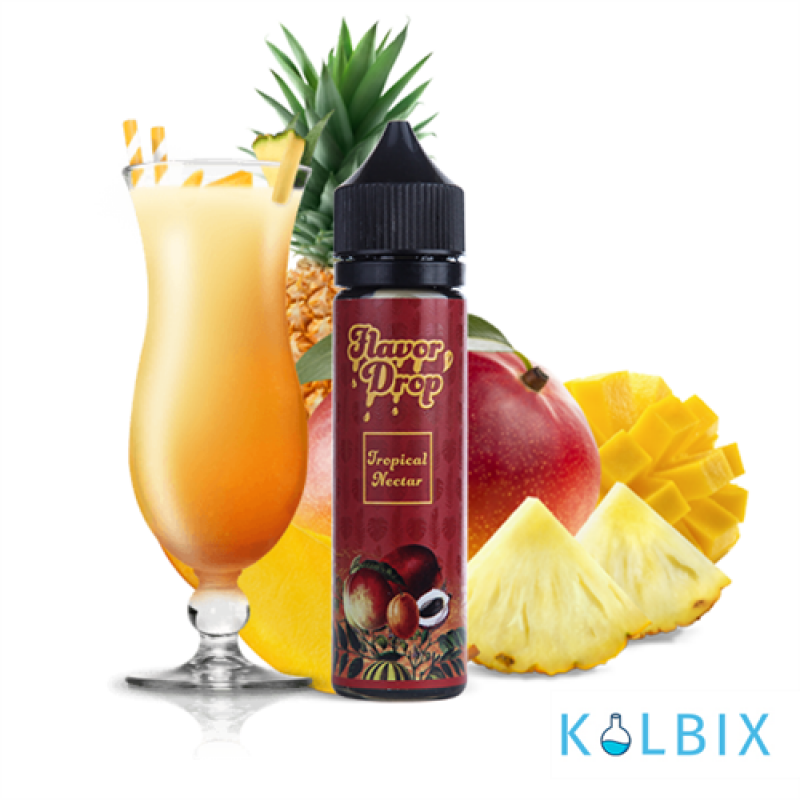 Жидкость Flavor Drop 60 мл 1,5 мг НА ОРГАНИЧЕСКОМ НИКОТИНЕ со вкусом тропического нектара