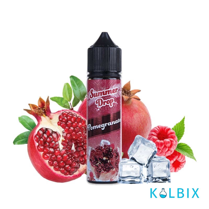 SUMMER DROP - POMEGRANATE 60 МЛ 1,5 МГ НА ОРГАНІЧНОМУ НІКОТИНІ З СМАКОМ СПІЛОГО ГРАНАТУ