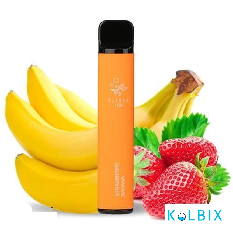 ELF BAR 1500 STRAWBERRY BANANA (КЛУБНИКА БАНАН)