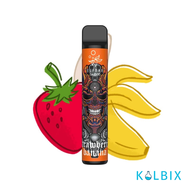 ELF BAR 1500 LUX STRAWBERRY BANANA (КЛУБНИКА БАНАН)