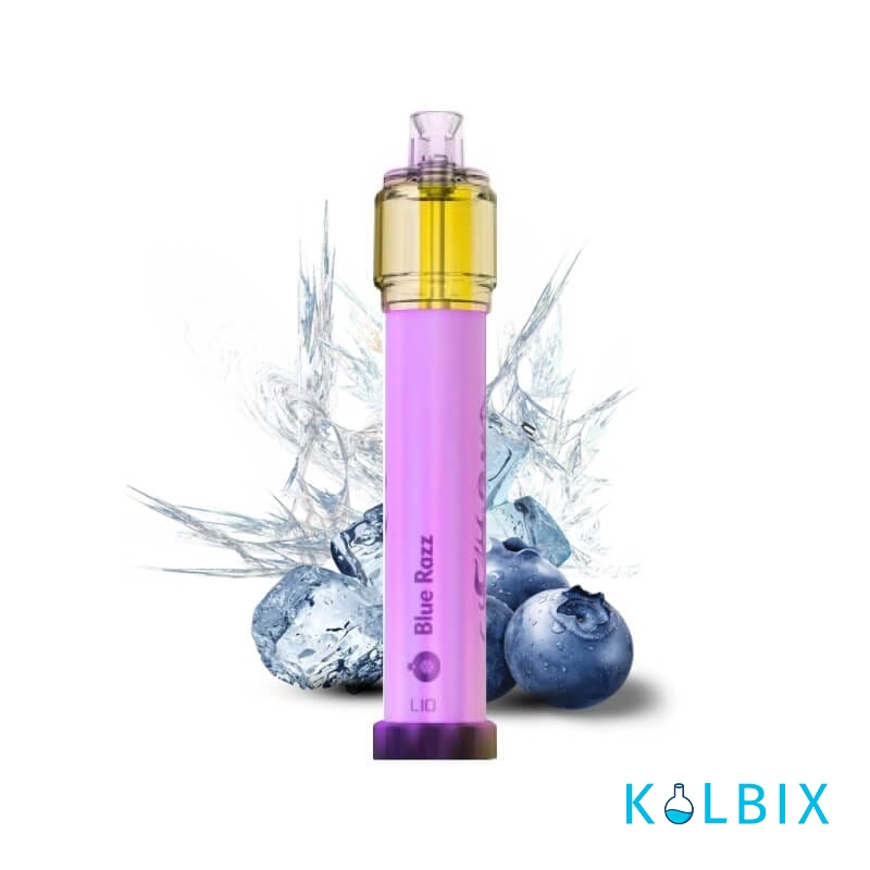 LIO BEE LIT DISPOSABLE POD KIT 1300MAH BLUE RAZZ 5% ОДНОРАЗОВАЯ POD СИСТЕМА НА 2500 ЗАТЯЖЕК СО ВКУСОМ ЧЕРНИКИ И ГОЛУБОЙ МАЛИНЫ
