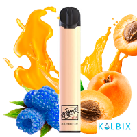 ОДНОРАЗКА BMOR XTRA 1600 PUFFS DISPOSABLE POD KIT - PEACH BLUE RAZZ 5% СО ВКУСОМ ПЕРСИКА С ГОЛУБОЙ МАЛИНОЙ
