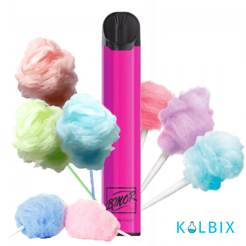 ОДНОРАЗКА BMOR XTRA 1600 PUFFS DISPOSABLE POD KIT - COTTON CANDY 5% СО ВКУСОМ СЛАДКОЙ ВАТЫ
