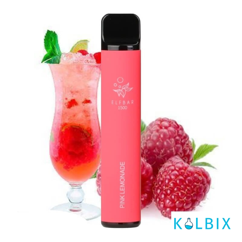 ОДНОРАЗОВИЙ POD ELF BAR 1500 DISPOSABLE DEVICE 850MAH 5% НА 1500 ЗАТЯЖОК ЗІ СМАКОМ РОЖЕВОГО ЛИМОНАДУ