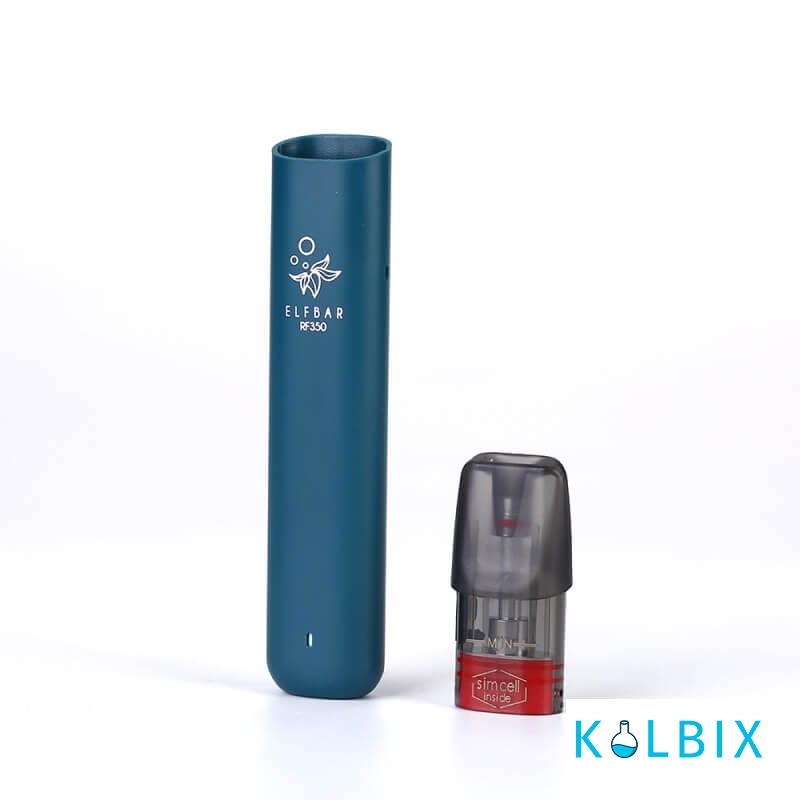 БАГАТОРАЗОВИЙ ELF BAR RF350 POD STARTER KIT 350MAH У ТЕМНО-ЗЕЛЕНОМУ КОЛЬОРІ