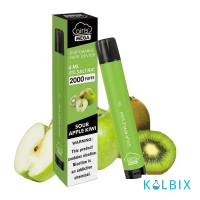 ОДНОРАЗКА AIRIS MEGA 2000 DISPOSABLE VAPE SOUR APPLE KIWI 5% СО ВКУСОМ ЯБЛОКА И КИВИ