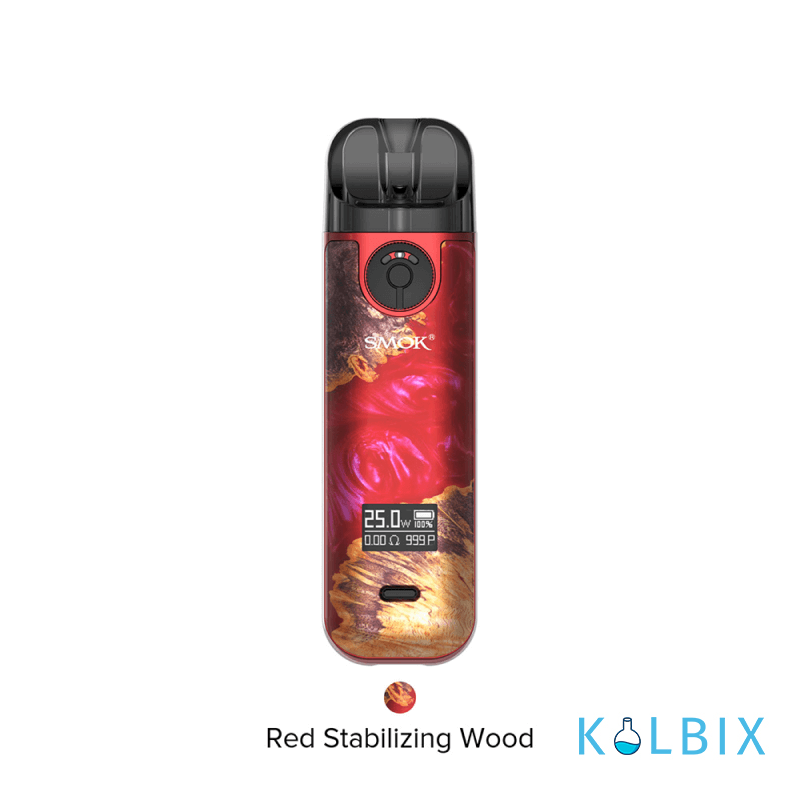 SMOK NOVO 4 POD KIT 800MAH - "RED STABILIZING WOOD" (КРАСНОЕ ДЕРЕВО)