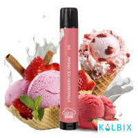 ОДНОРАЗКА AIRIS MEGA 2000 DISPOSABLE VAPE 5% ЗІ СМАКОМ ПОЛУНИЧНОГО МОРОЗИВА