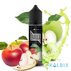 Рідина Chaser Black Triple Apple 60 мл, 0 мг на органічному нікотині, зі смаком потрійного яблука