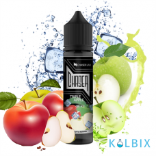 Рідина Chaser Black Triple Apple Ice 60 мл, 0 мг на органічному нікотині зі смаком потрійного яблука з льодом