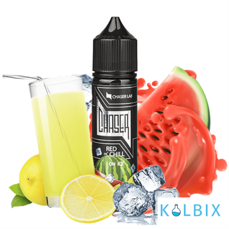 Жидкость Chaser Black Red Chill Ice 60 мл, 6 мг, на органическом никотине, со вкусом лимонада с арбузом и льдом