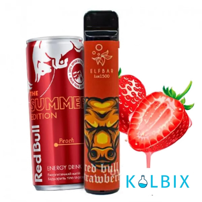 ELF BAR 1500 LUX STRAWBWRRY ENERGY (КЛУБНИЧНЫЙ ЭНЕРГЕТИК)